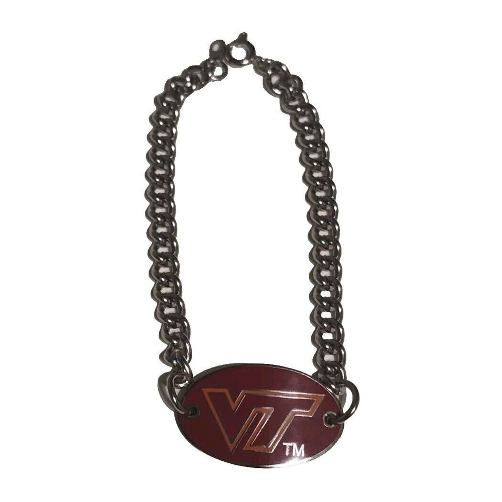 Virginia Tech‎ Bracelet Id Bracelet VT